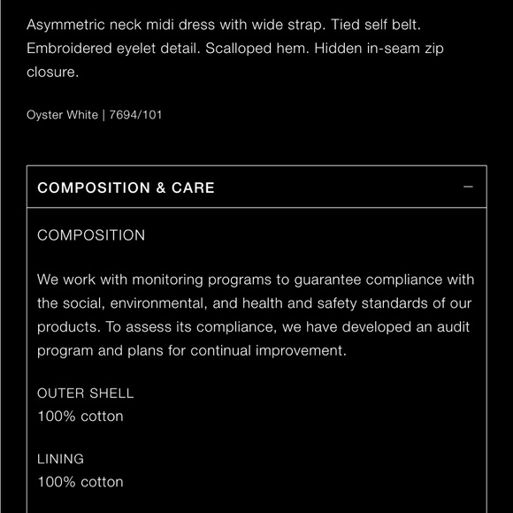 Zara white embroidered asymmetric dress - Picture 9 of 13